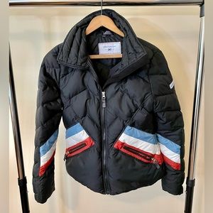 Obermeyer black puffer jacket, women’s medium
